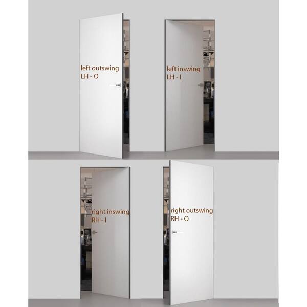 Sartodoors 0010 30 in. x 80 in.Right-Hand/Inswing Primed Solid
