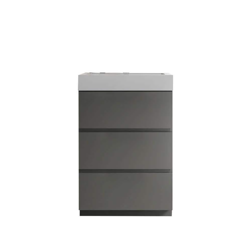 Alice 24.00 in. W x 18.10 in. D x 37.00 in. H Freestanding Bath Vanity in G