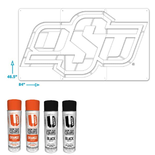 U Stencil OSU 3-Panel Lawn Stencil Kit