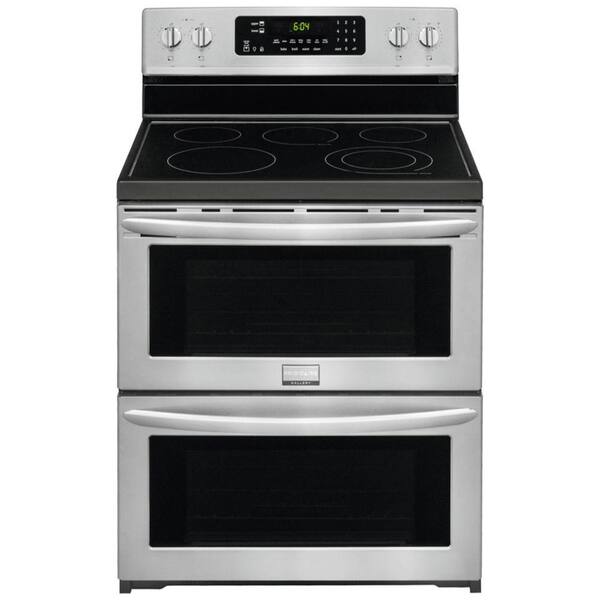 Frigidaire 7.0 cu. ft. Freestanding Electric Range with Symmetry Double Ovens in SmudgeProof Stainless Steel