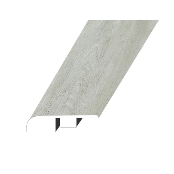 null OMNIA Smoked Pewter 0.6 in. Thick x 1.4 in. W x 94.5 in. L SPC Vinyl End Cap Molding