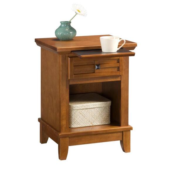 Home Styles Arts and Crafts 1-Drawer Cottage Oak Nightstand