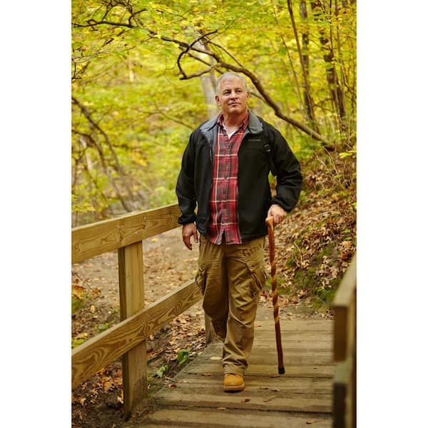 Brazos Walking Sticks 37 in. Twisted Oak Crook Neck Walking Cane