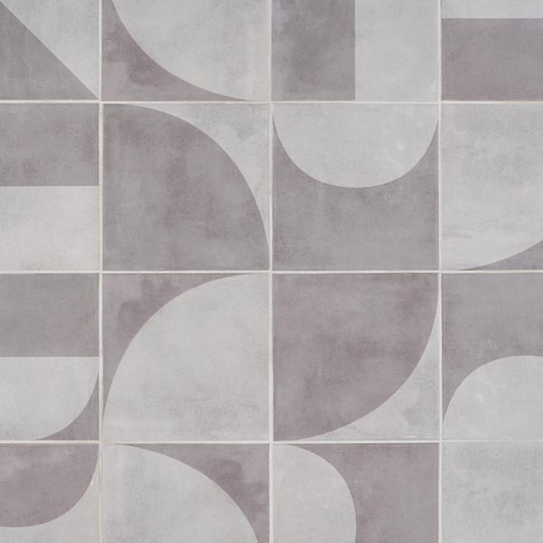 Ivy Hill Tile Quincy Dark Gray 7.87 in. x 7.87 in. Matte Porcelain