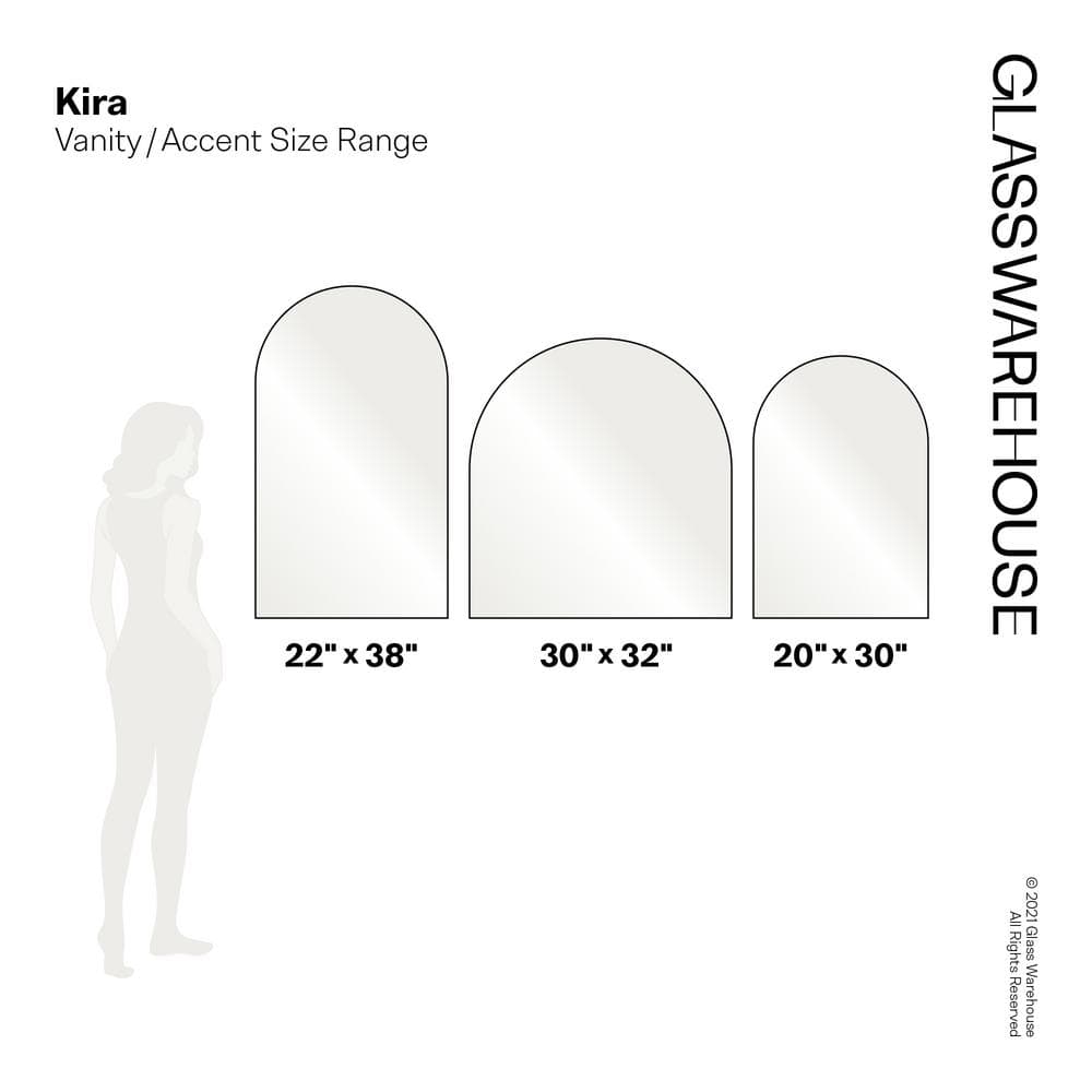 Elegant Full-Length Rectangular Bronze Wood Mirror 32"x30"