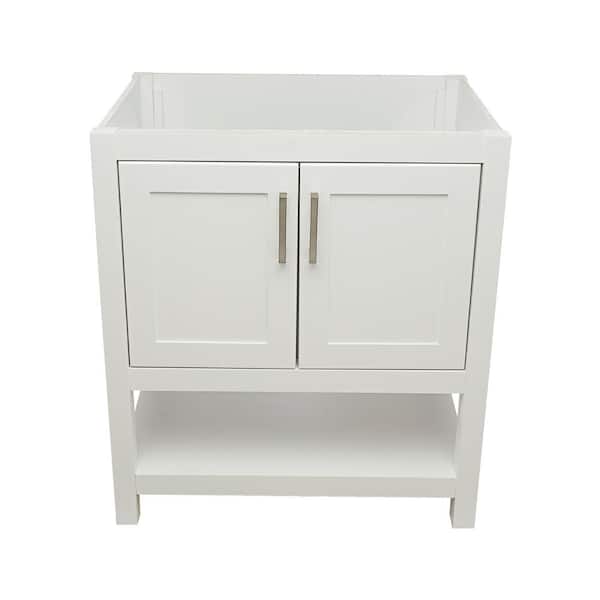 Taos 31 in. W x 22 in. D x 35 in. H Bath Vanity Cabinet without Top in White