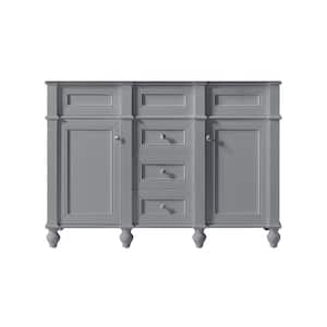 Margaux 47.24 in. W x 22 in. D x 34.2 in. H Bath Vanity Cabinet without Top in Taupe Grey