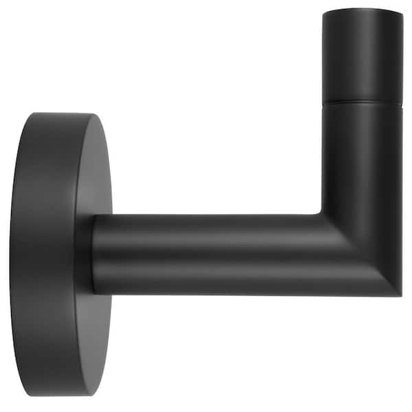 Graz Park Robe Hook J-Hook Robe/Towel Hook Bathroom in Matte Black