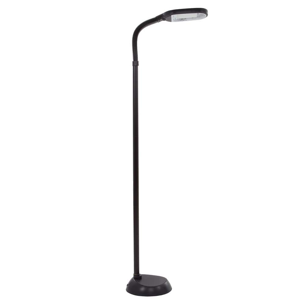 Lavish Home Deluxe Sunlight 72 in. Black Floor Lamp HW1000002 - The ...