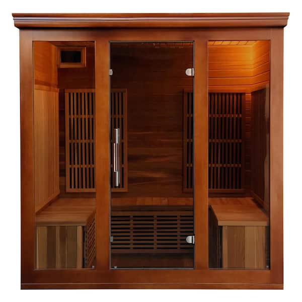 Zuidwest Karakteriseren lokaal Radiant Sauna 4 to 5-Person Cedar Elite Premium Sauna-BSA1322 - The Home  Depot