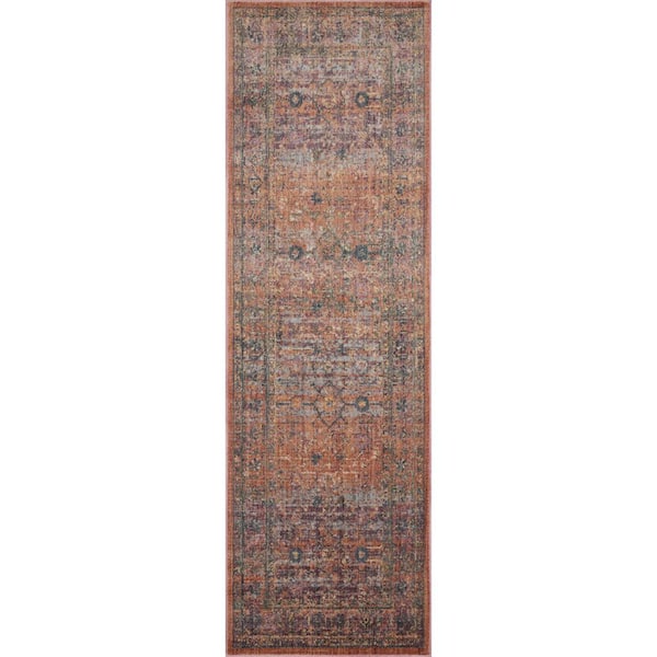 Jean Stoffer Bradbury Sunset / Multi 2 ft. 6 in.  x 10 ft.  Contemporary Runner Rug