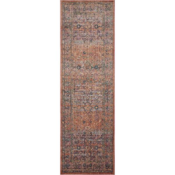 Jean Stoffer Bradbury Sunset / Multi 2 ft. 6 in.  x 12 ft.  Contemporary Runner Rug
