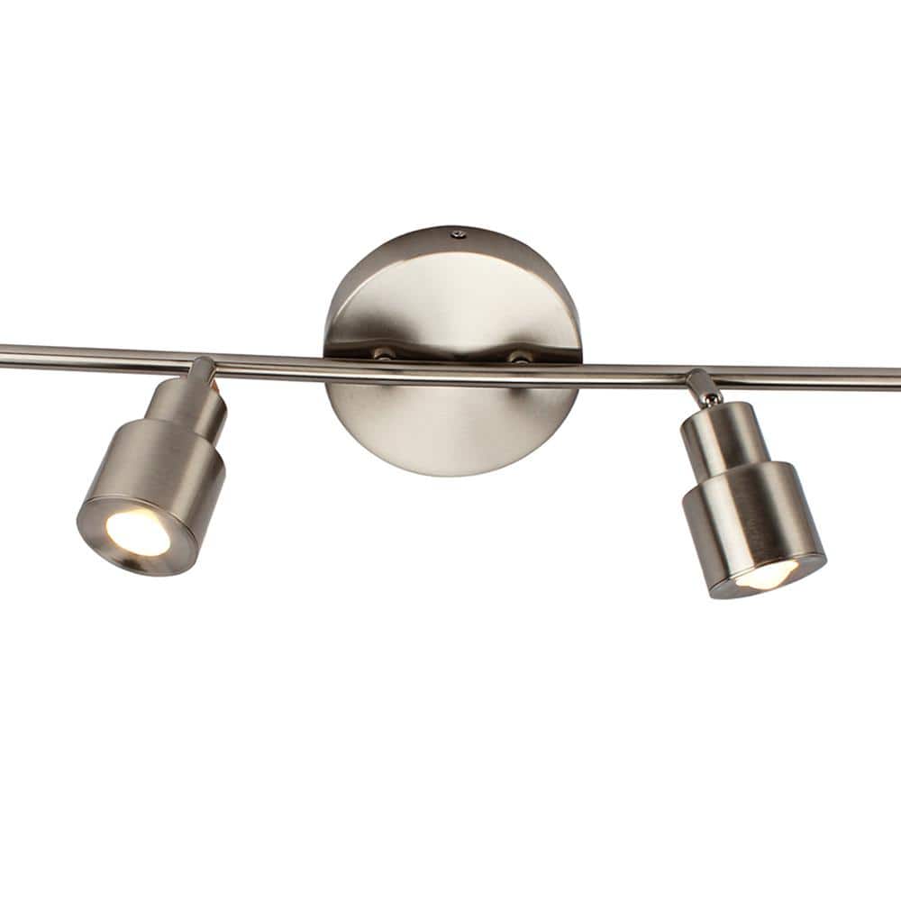 Brielle Coastal Industrial 36.75'' LED Flush Mount in Brushed Nickel