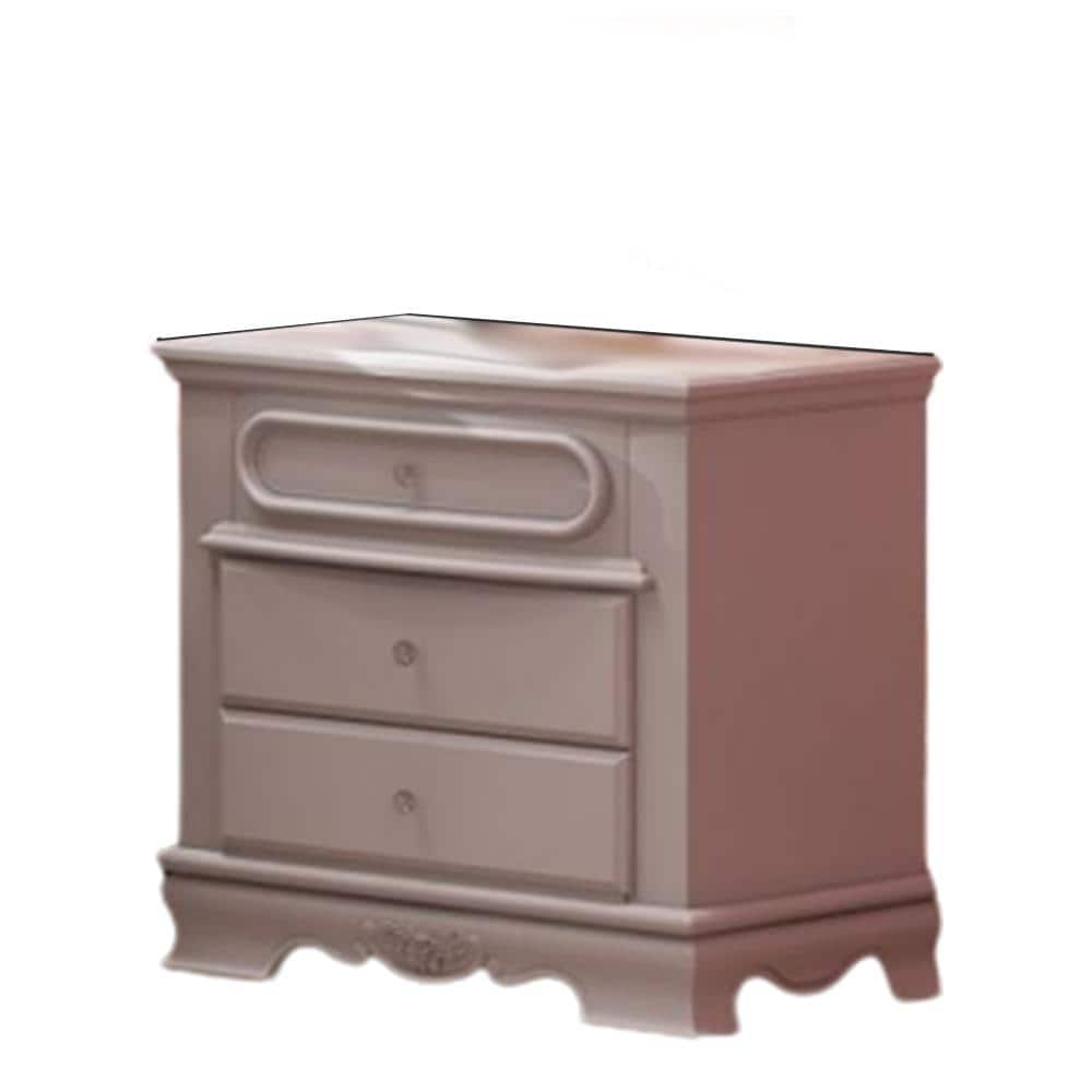 Acme Furniture Flora White Finish 3 - Drawer 17 in. W Nightstand