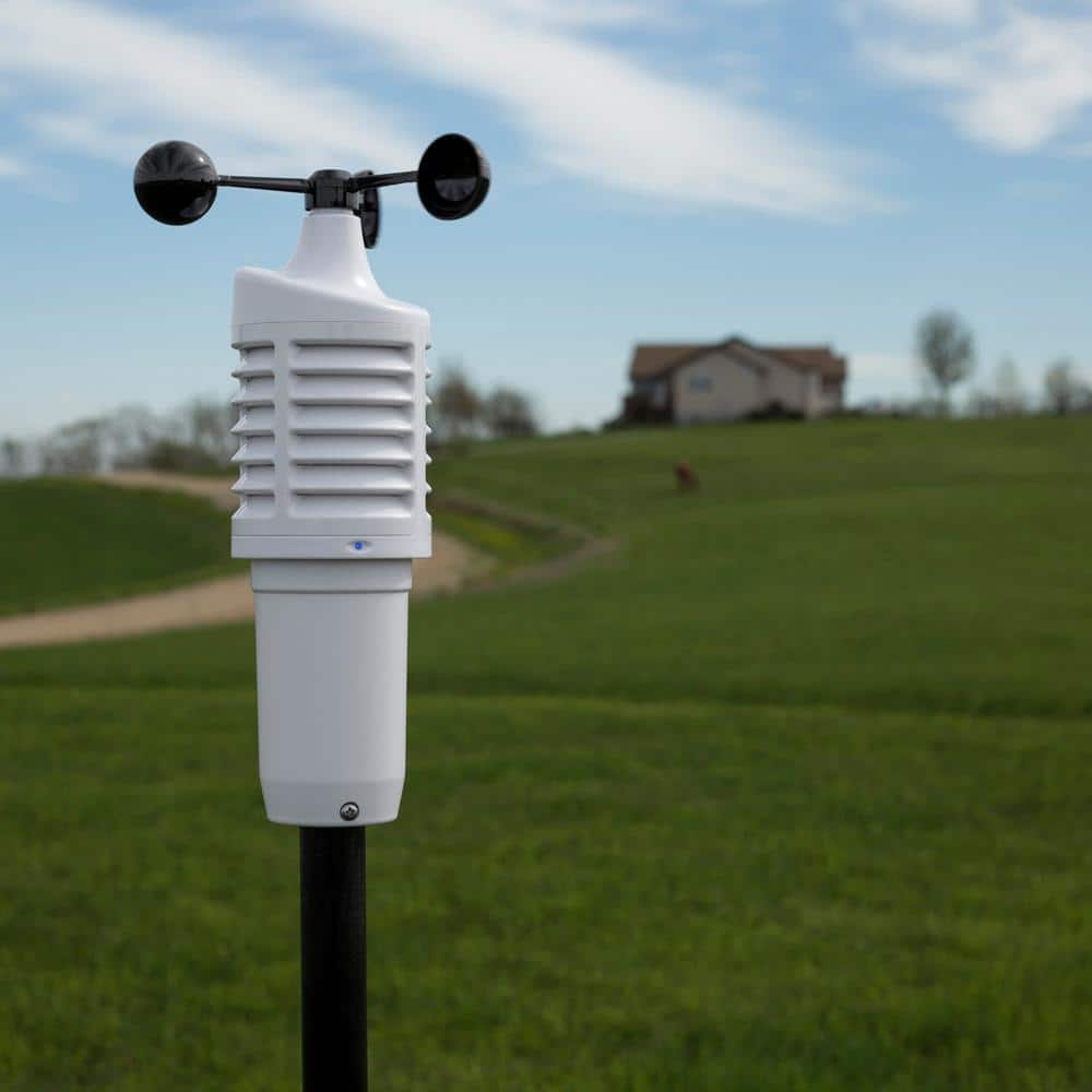 Black Wireless Digital Color Weather Station with Humidity Sensor