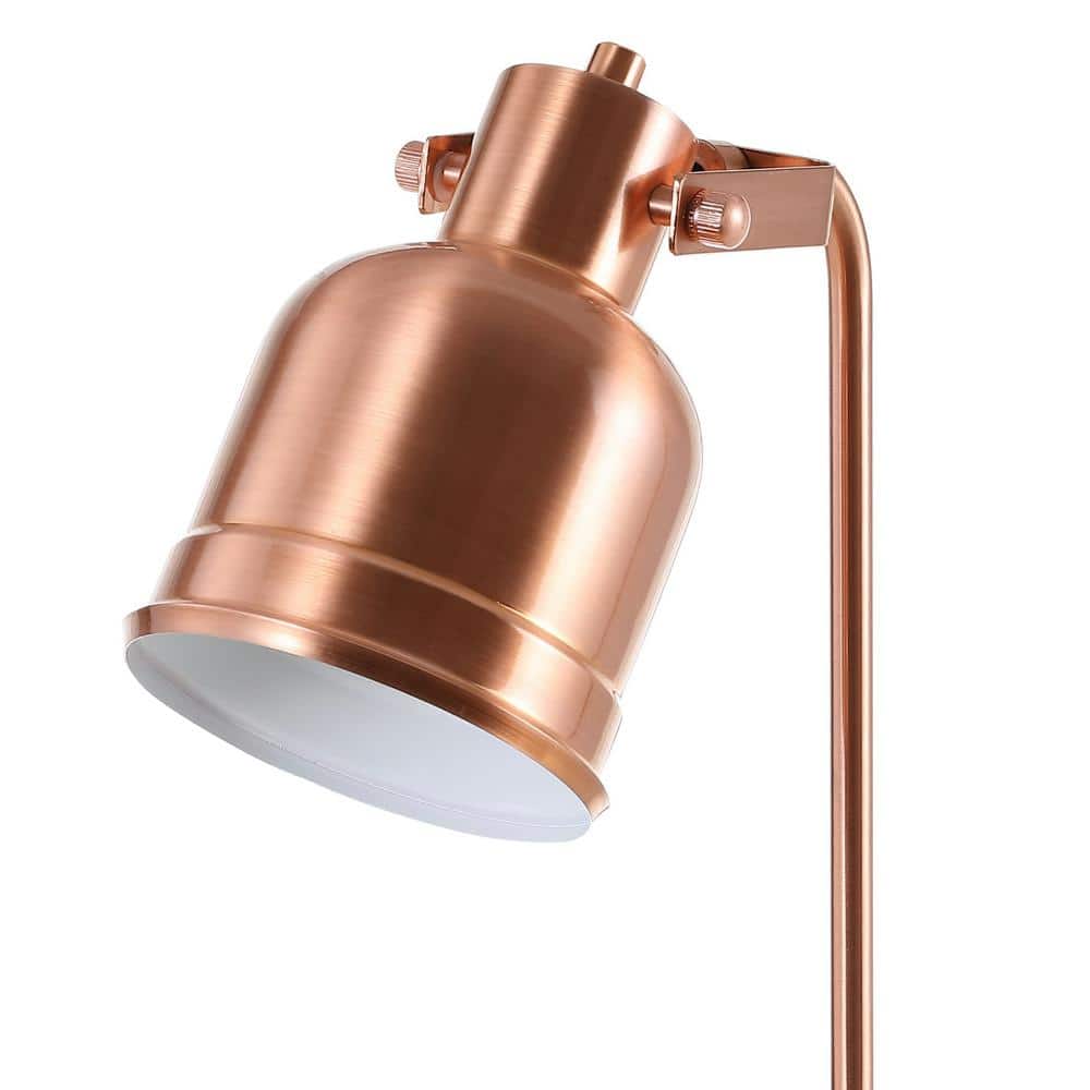 Edgar 18" Copper Metal LED Task Lamp with Dome Shade