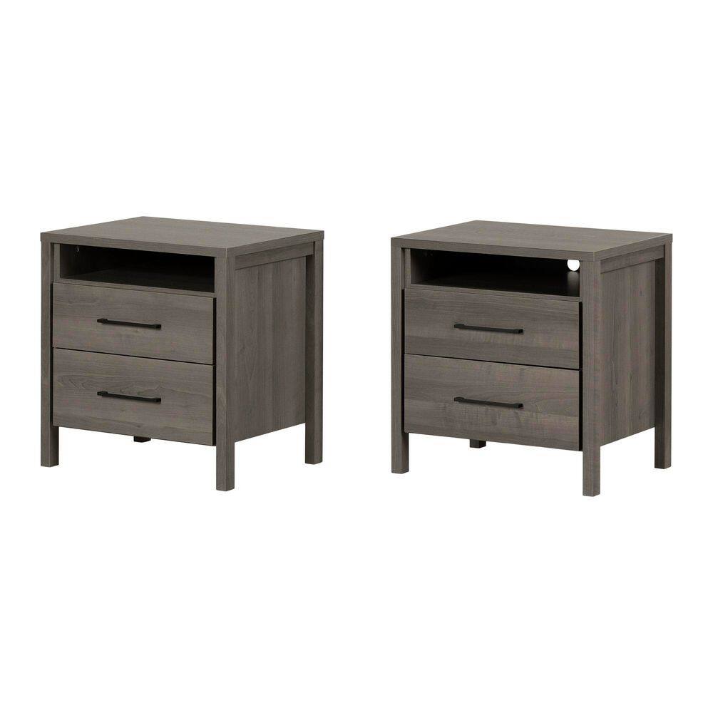 Gravity Gray Maple 21.75 in. Nightstand