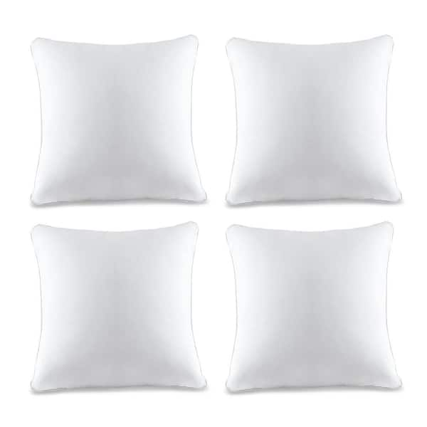 A1HC Hypoallergenic Extra Filled Down Alternative 18 in. x 18 in. Throw Pillow Insert (Set of 4)