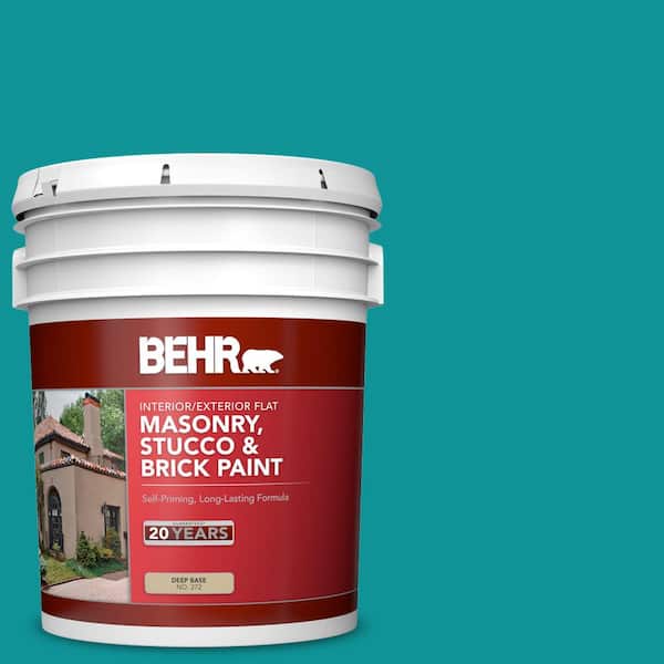 BEHR 5 gal. #P460-6 Paradise Landscape Flat Interior/Exterior Masonry, Stucco and Brick Paint