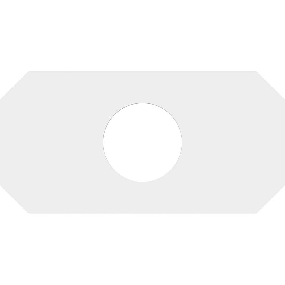 18" White PVC Rectangular Ceiling Medallion