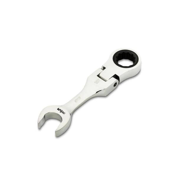 GEARWRENCH 5/8 in. 90-Tooth 12 Point Stubby Flex Ratcheting Combination Wrench