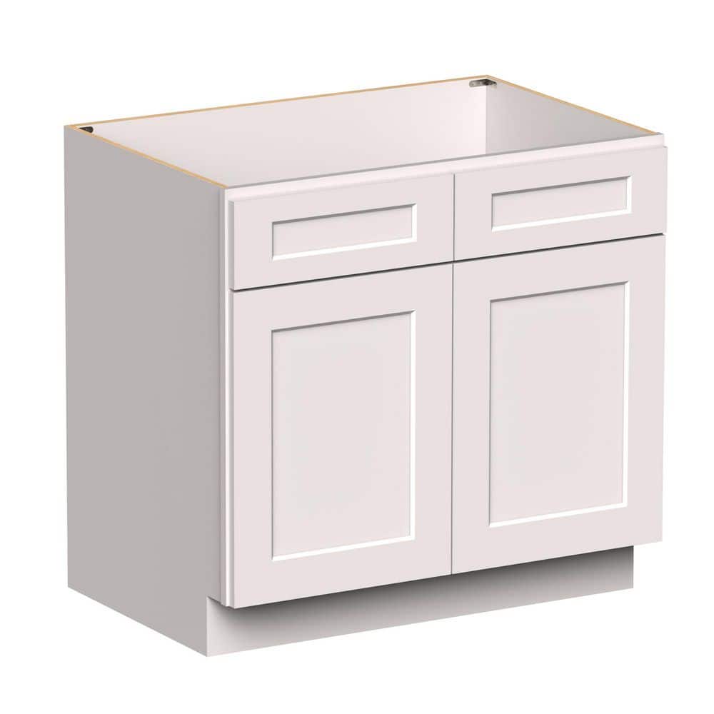 36 in. W x 24 in. D x 34. 5 in. H HDF Ready to Assemble Sink Base Cabinets Kitchen Cabinet in White w/ 2 Doors price history on PriceWatchPro