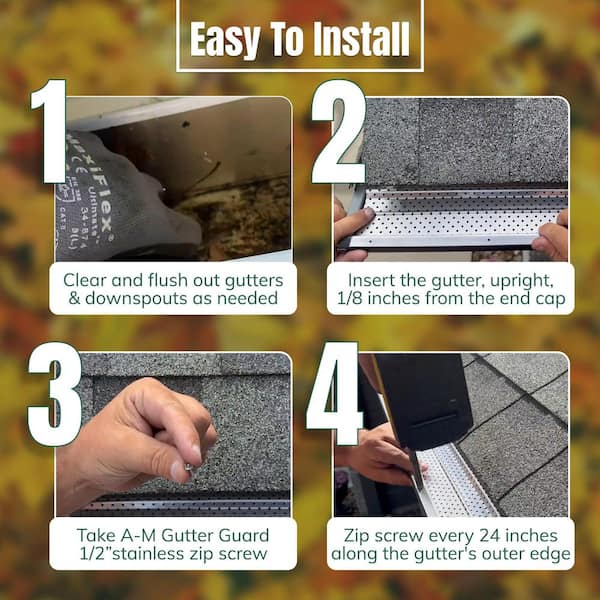 Titan 5 in. x 3 ft. Aluminum K-Style Gutter Guard Titan 5 in. x 3 ft. Aluminum K-Style Gutter Guard