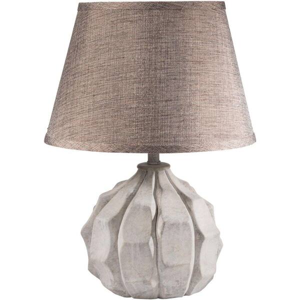 Artistic Weavers Tesla 13 in. Washed Light Gray Indoor Table Lamp