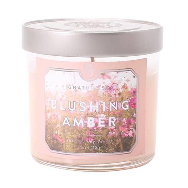 Signature Soy 4 oz. Blushing Amber Scented Candle 16279096000 - The ...