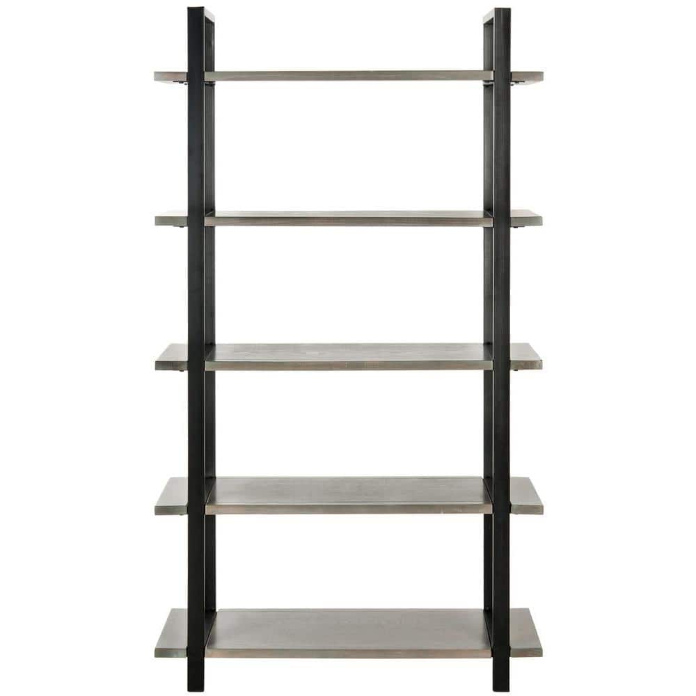 Scott 65" Gray Elm Wood 5-Tier Etagere