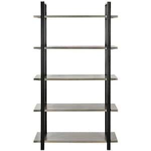 Scott 65.2 in. Gray Metal 5-shelf Bookcase