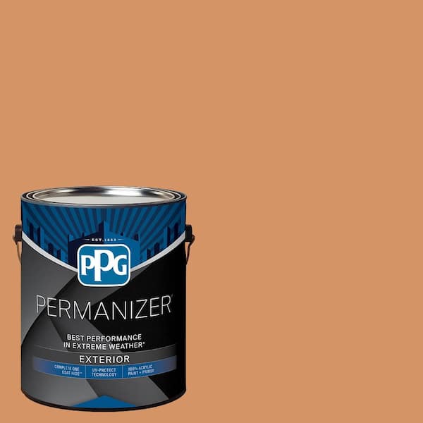 PERMANIZER 1 gal. PPG1201-5 Pumpkin Patch Satin Exterior Paint