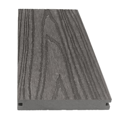 CREATIVE SURFACES 1 in. x 5.43 in. x 8 ft. Platinum Oak Composite Decking Boards (4-Pack)