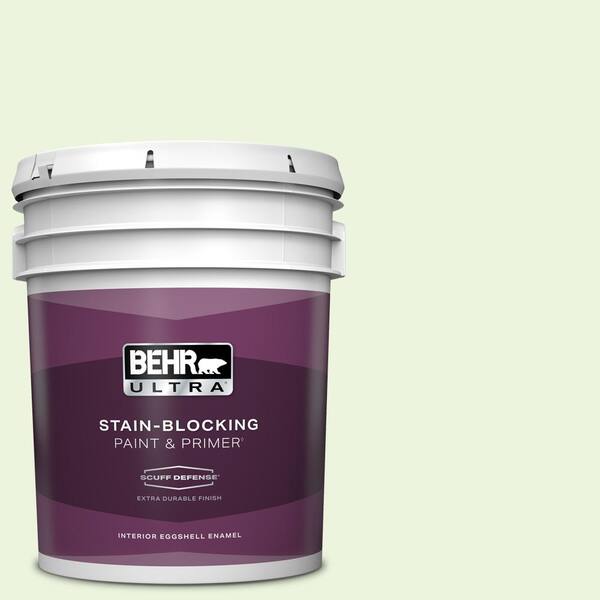 BEHR ULTRA 5 gal. #430C-1 White Willow Extra Durable Eggshell Enamel Interior Paint & Primer