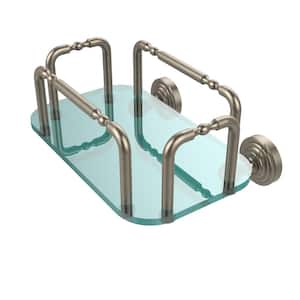 Waverly Place Wall Mounted Guest Towel Holder in Antique Pewter