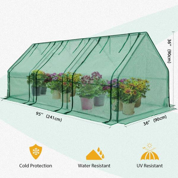 EAGLE PEAK 95 in. W x 36 in. D x 36 in. H Garden Low Mini Tunnel