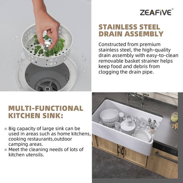 Kitcheniva Kitchen And Bathroom Sink Drain Strainer - White, 1 - Fry's Food  Stores