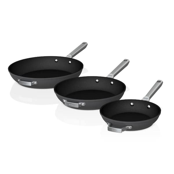 Stainless Steel Nesting RV Induction Cookware, 10 Piece Set, Black