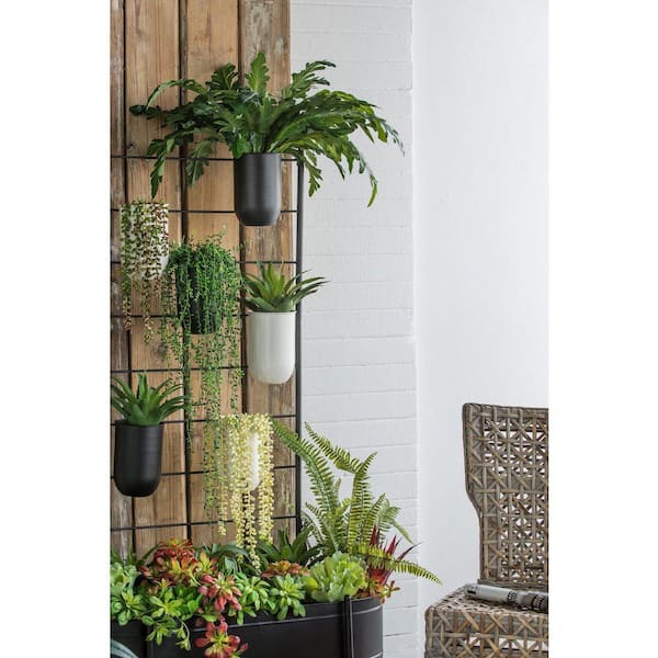 8/30まで MILLS PLANTS STAND ① Modern Iron Outdoor Garden Plant Stand with Buckets and Trough (32