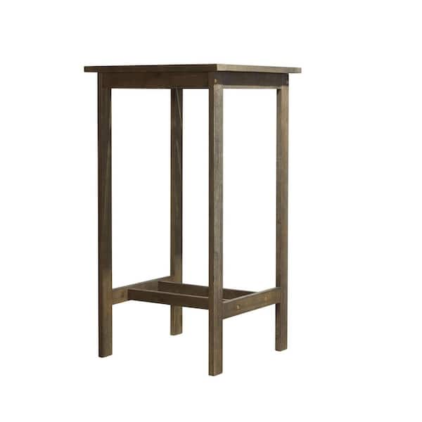 Grey-washed Farmhouse Wood Bar Table Outdoor High Top Table