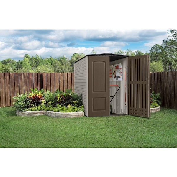 Rubbermaid Big Max 6 ft. 3 in. x 4 ft. 8 in. Resin Storage Shed