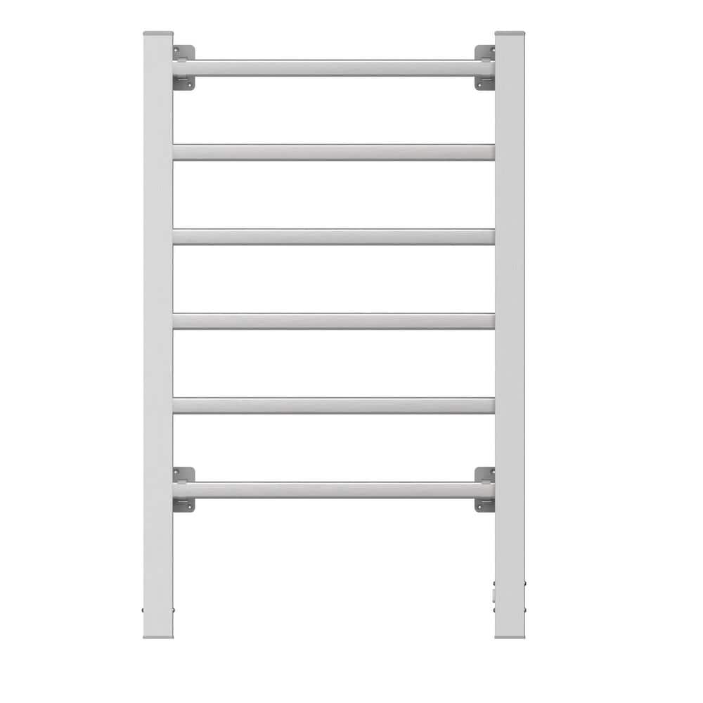6-Bars Towel Holders Wall Mounted Plug in Hardwired Towel Warmer Heated Tow