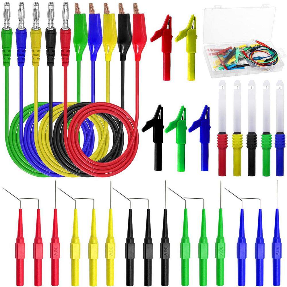 31-Piece Back Probe Lead Set Wire Piercing Probes Banana Plug Alligator Clip Automotive Diagnostic Test Kit (30) price history on PriceWatchPro