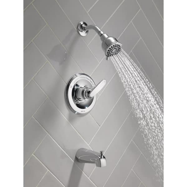 Foundations 1-Handle Tub and Shower Faucet Trim Kit in Chrome (Valve Not Included)