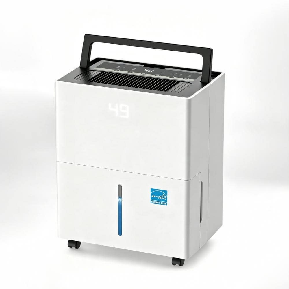 82 pt, 5,500 Sq. Ft White Dehumidifier with Bucket & Drain Hose for Basement, Garage, Wetroom & Damp Rooms price history on PriceWatchPro