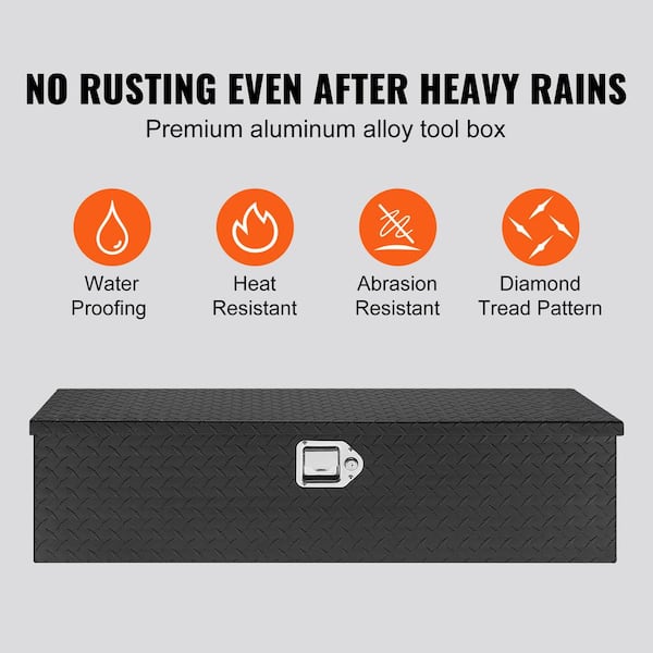SKYSHALO Heavy Duty Aluminum Truck Bed Tool Box Diamond