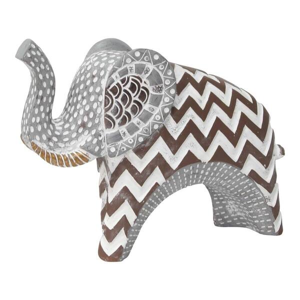 HomeRoots Metal Elephant Figurine 2000373449 - The Home Depot