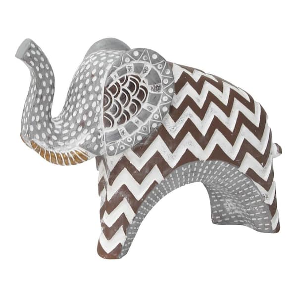 HomeRoots Metal Elephant Figurine