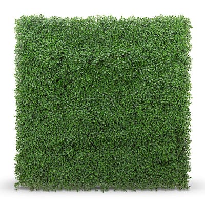 Boxwood 20  in. X 20  in. Artificial Foliage Hedges Panel 4 Pieces