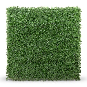 Superior UV Resistant Quality artificial foliage 20 in. x 20 in. hedge boxwood panels (8pcs)